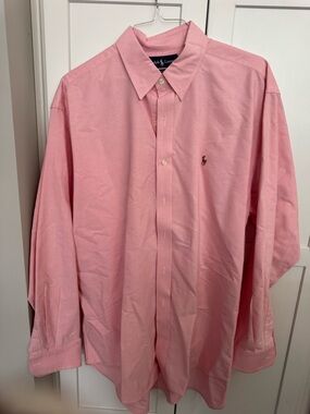 Ralph Lauren Men's Light Pink Button-Down Shirt